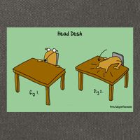 Head Desk Cotton Canvas Backpack