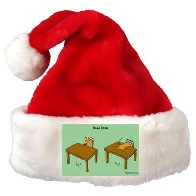 Head Desk Premium Christmas Santa Hat