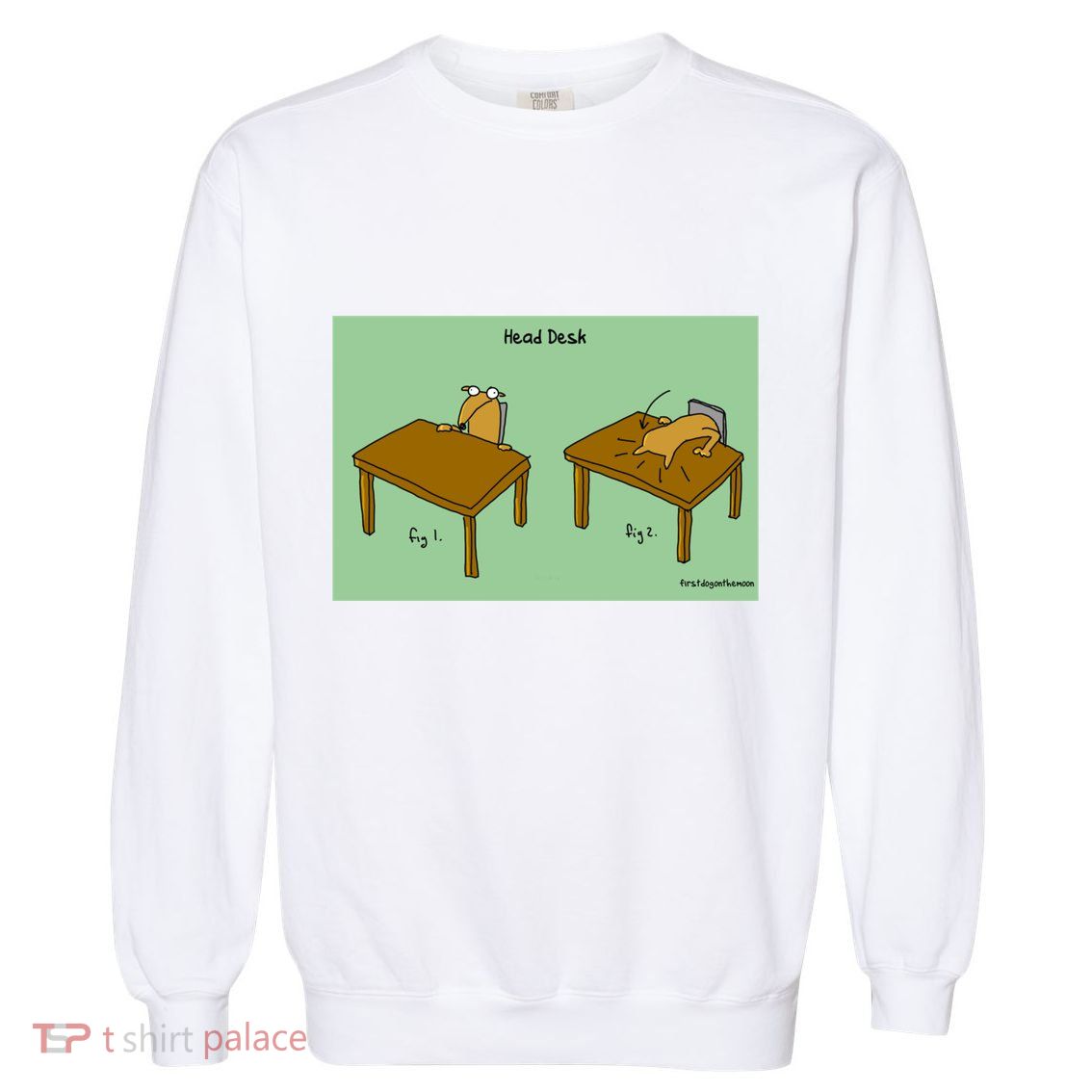 Head Desk Garment-Dyed Sweatshirt