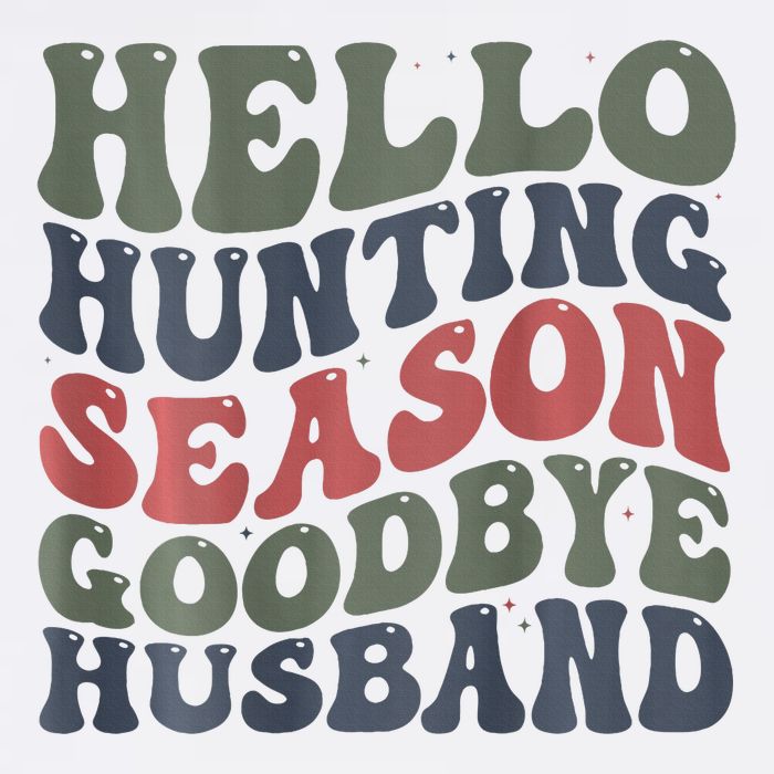 Hello Deer Hunting Season Goodbye Husband Funny Deer Hunting Cooling Performance Crew T-Shirt
