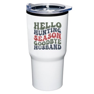 Hello Deer Hunting Season Goodbye Husband Funny Deer Hunting Tumbler