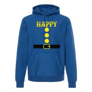 Happy Dwarf Halloween Matching Family Costume Color Happy Premium Hoodie