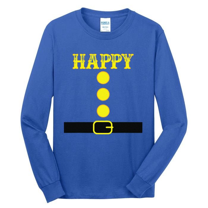 Happy Dwarf Halloween Matching Family Costume Color Happy Tall Long Sleeve T-Shirt