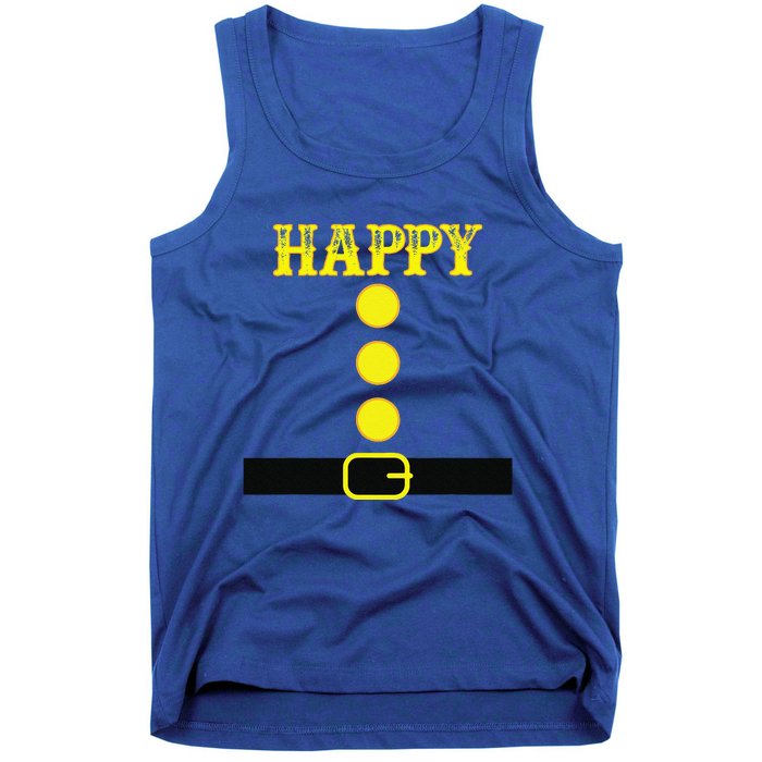 Happy Dwarf Halloween Matching Family Costume Color Happy Tank Top