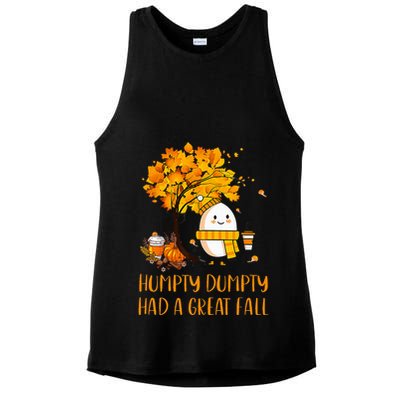 H.U.M.P.T.Y D.U.M.P.T.Y Had A Great Fall Thanksgiving Autumn Ladies PosiCharge Tri-Blend Wicking Tank