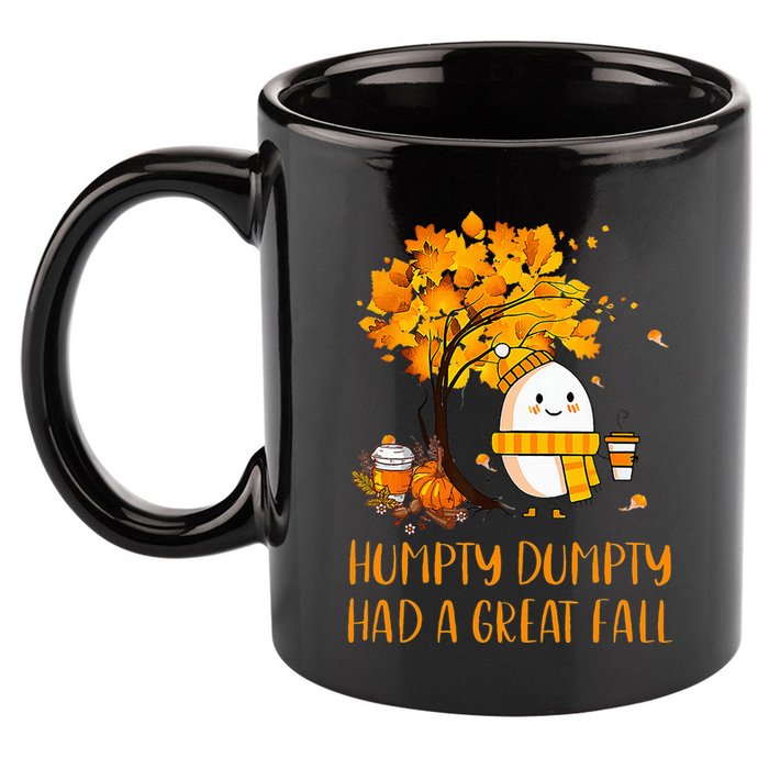 H.U.M.P.T.Y D.U.M.P.T.Y Had A Great Fall Thanksgiving Autumn 11oz C Handle Ceramic Mug
