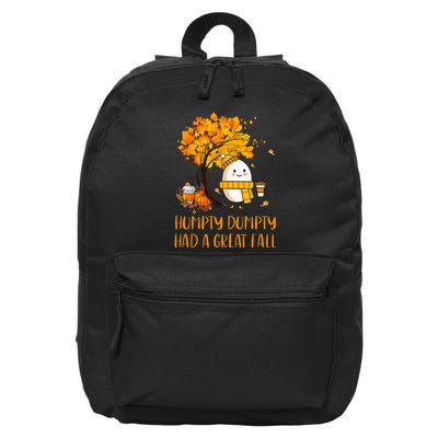 H.U.M.P.T.Y D.U.M.P.T.Y Had A Great Fall Thanksgiving Autumn 16 in Basic Backpack