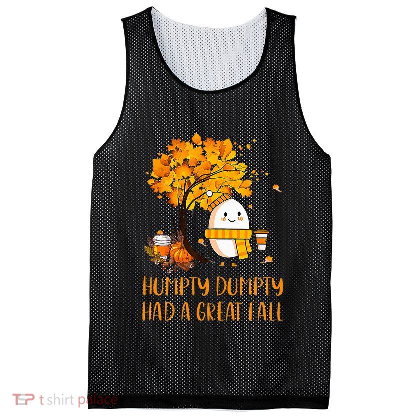 H.U.M.P.T.Y D.U.M.P.T.Y Had A Great Fall Thanksgiving Autumn Mesh Reversible Basketball Jersey Tank