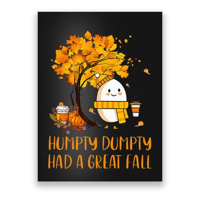 H.U.M.P.T.Y D.U.M.P.T.Y Had A Great Fall Thanksgiving Autumn Poster