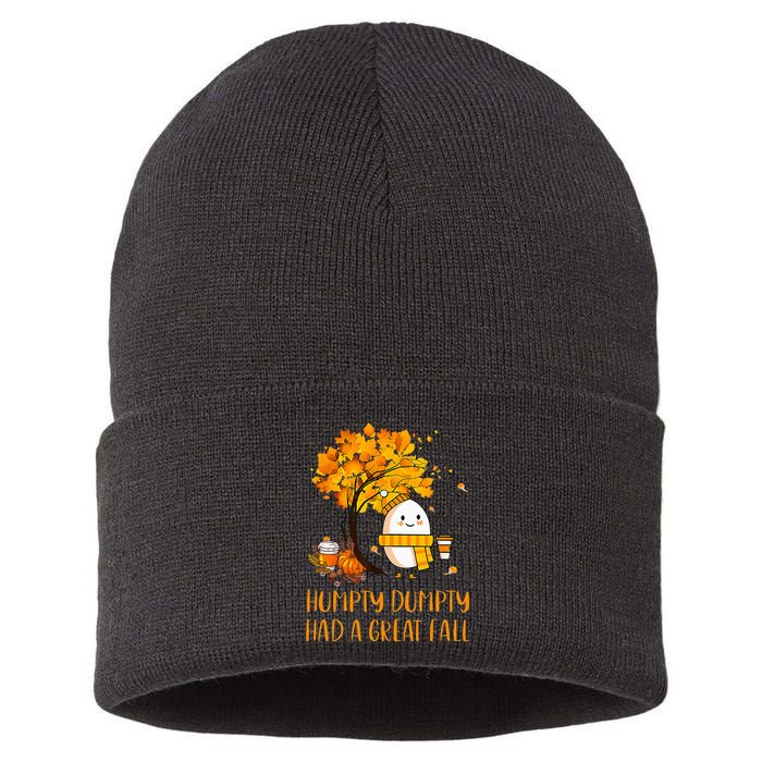 H.U.M.P.T.Y D.U.M.P.T.Y Had A Great Fall Thanksgiving Autumn Sustainable Knit Beanie