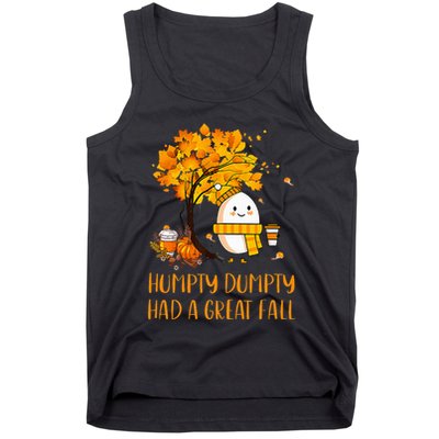 H.U.M.P.T.Y D.U.M.P.T.Y Had A Great Fall Thanksgiving Autumn Tank Top