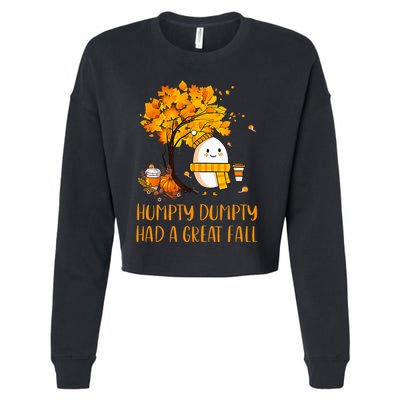 H.U.M.P.T.Y D.U.M.P.T.Y Had A Great Fall Thanksgiving Autumn Cropped Pullover Crew