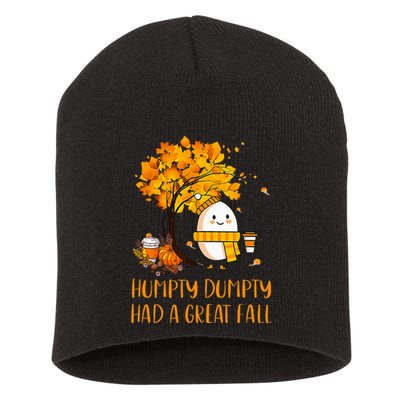 H.U.M.P.T.Y D.U.M.P.T.Y Had A Great Fall Thanksgiving Autumn Short Acrylic Beanie