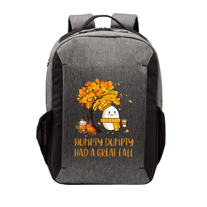 H.U.M.P.T.Y D.U.M.P.T.Y Had A Great Fall Thanksgiving Autumn Vector Backpack