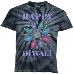 Happy Diwali Hindu Festival Kids Tie-Dye T-Shirt