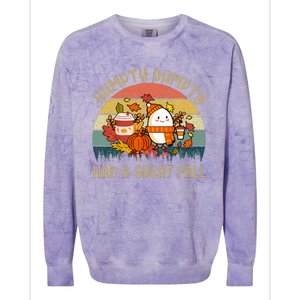 Humpty Dumpty Had A Great Fall Happy Fall Y'all Autumn Gifts Colorblast Crewneck Sweatshirt