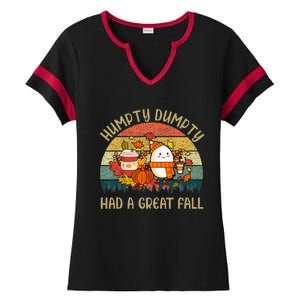 Humpty Dumpty Had A Great Fall Happy Fall Y'all Autumn Gifts Ladies Halftime Notch Neck Tee