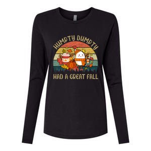 Humpty Dumpty Had A Great Fall Happy Fall Y'all Autumn Gifts Womens Cotton Relaxed Long Sleeve T-Shirt