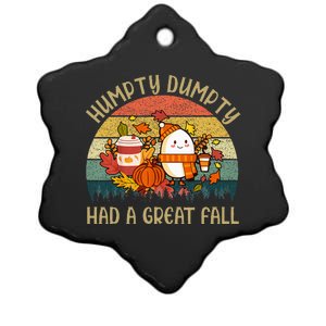 Humpty Dumpty Had A Great Fall Happy Fall Y'all Autumn Gifts Ceramic Star Ornament