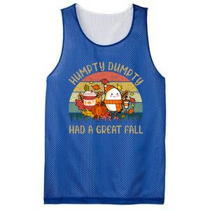 Humpty Dumpty Had A Great Fall Happy Fall Y'all Autumn Gifts Mesh Reversible Basketball Jersey Tank