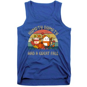 Humpty Dumpty Had A Great Fall Happy Fall Y'all Autumn Gifts Tank Top