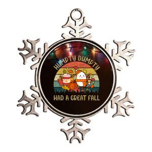 Humpty Dumpty Had A Great Fall Happy Fall Y'all Autumn Gifts Metallic Star Ornament