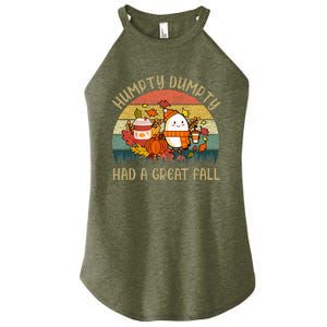 Humpty Dumpty Had A Great Fall Happy Fall Y'all Autumn Gifts Women's Perfect Tri Rocker Tank