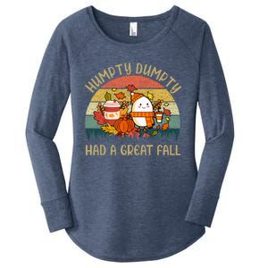 Humpty Dumpty Had A Great Fall Happy Fall Y'all Autumn Gifts Women's Perfect Tri Tunic Long Sleeve Shirt