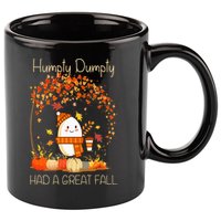 Humpty Dumpty Had A Great Fall Thanksgiving Autumn Halloween 11oz C Handle Ceramic Mug
