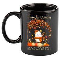 Humpty Dumpty Had A Great Fall Thanksgiving Autumn Halloween 11oz C Handle Ceramic Mug