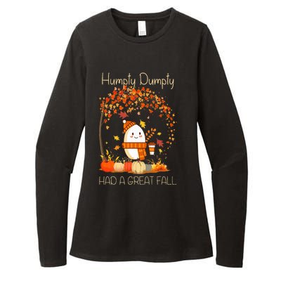 Humpty Dumpty Had A Great Fall Thanksgiving Autumn Halloween Womens CVC Long Sleeve Shirt