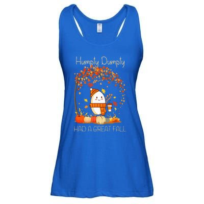 Humpty Dumpty Had A Great Fall Thanksgiving Autumn Halloween Ladies Essential Flowy Tank