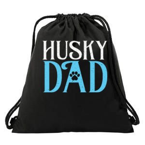 Husky Dog Husky Dad Drawstring Bag