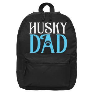 Husky Dog Husky Dad 16 in Basic Backpack