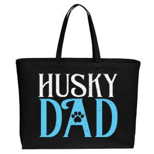 Husky Dog Husky Dad Cotton Canvas Jumbo Tote