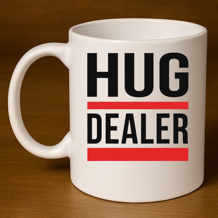 Hug Dealer 11oz C Handle Ceramic Mug