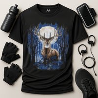 Hunters Deer Hunting Big Whitetail Buck Cooling Performance Crew T-Shirt