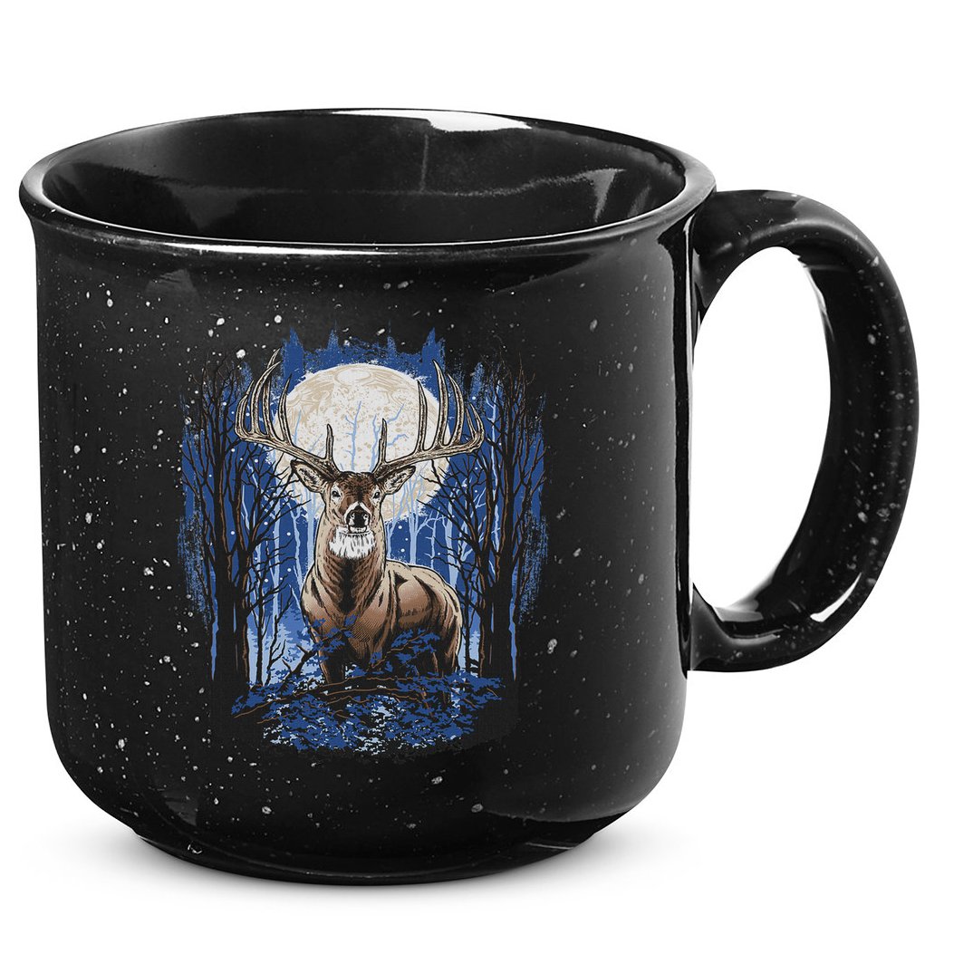 Hunters Deer Hunting Big Whitetail Buck 15oz Campfire Ceramic Mug