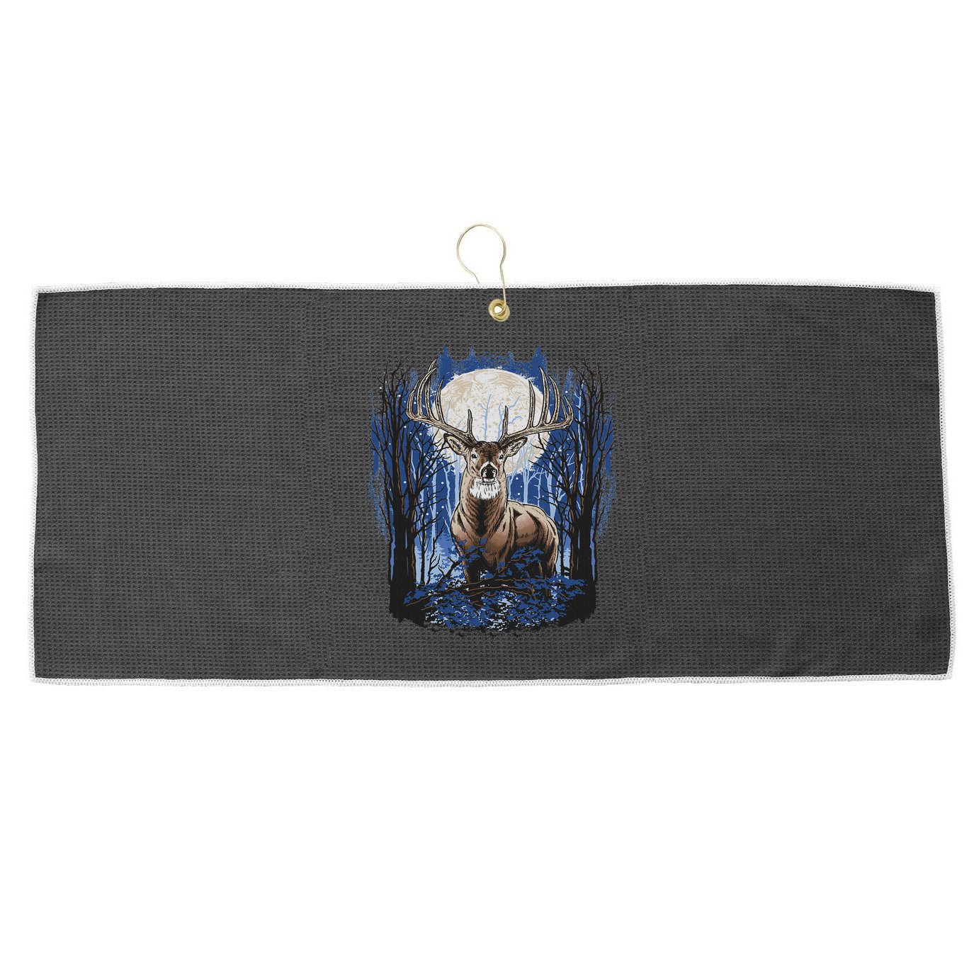 Hunters Deer Hunting Big Whitetail Buck Large Microfiber Waffle Golf Towel