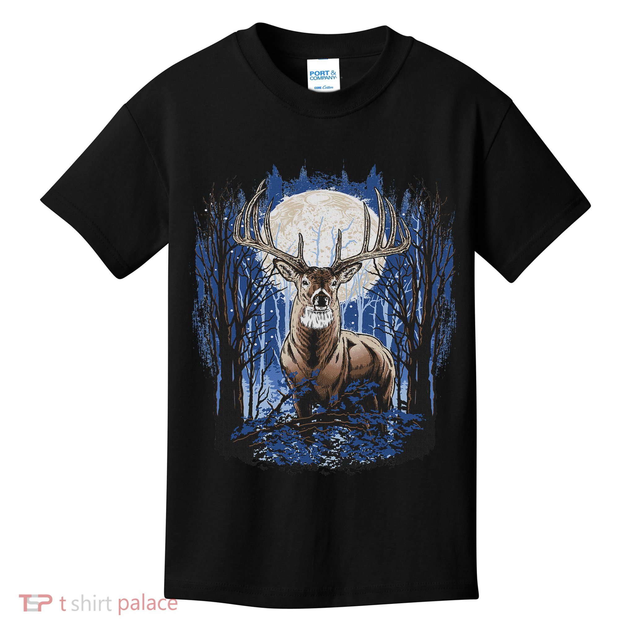 Hunters Deer Hunting Big Whitetail Buck Kids T-Shirt