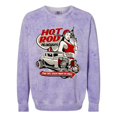 Hotrod Delinquents Colorblast Crewneck Sweatshirt