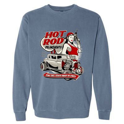 Hotrod Delinquents Garment-Dyed Sweatshirt