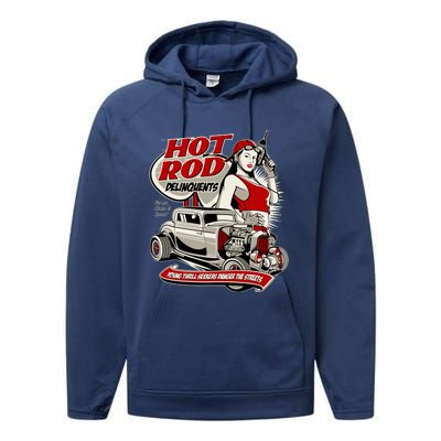 Hotrod Delinquents Performance Fleece Hoodie