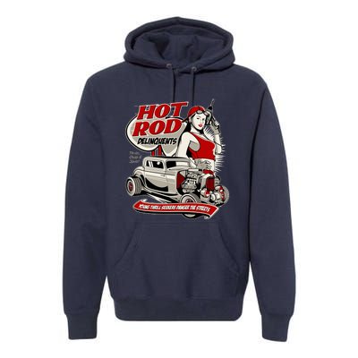 Hotrod Delinquents Premium Hoodie