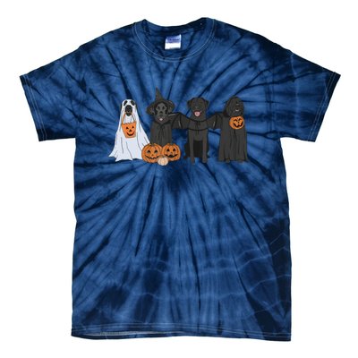 Black Labrador Halloween Ghost pumpkin  Tie-Dye T-Shirt