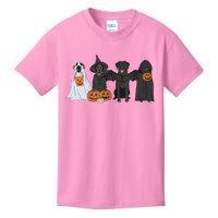 Black Labrador Halloween Ghost pumpkin  Kids T-Shirt