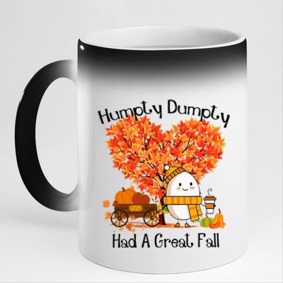 H.U.M.P.T.Y D.U.M.P.T.Y Had A Great Fall 11oz Black Color Changing Mug