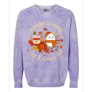 H.umpty D.umpty Had A Great Fall Happy Fall Yall Autumn Gifts Colorblast Crewneck Sweatshirt