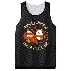 H.umpty D.umpty Had A Great Fall Happy Fall Yall Autumn Gifts Mesh Reversible Basketball Jersey Tank