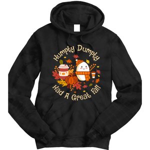 H.umpty D.umpty Had A Great Fall Happy Fall Yall Autumn Gifts Tie Dye Hoodie